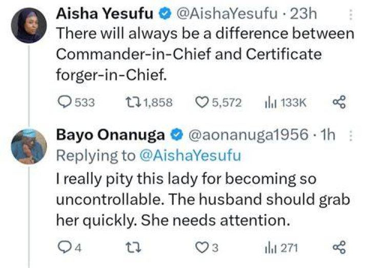 
Aisha Yesufu Reacts As Her Picture Was Used For A Manager Who Got Charged With Sêxual Assault 