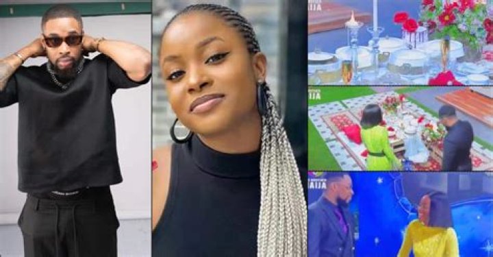 
BBNaija Season 7: ‘Shella’ Fans Gush Over Sheggz And Bella’s Fancy Dinner Date 
