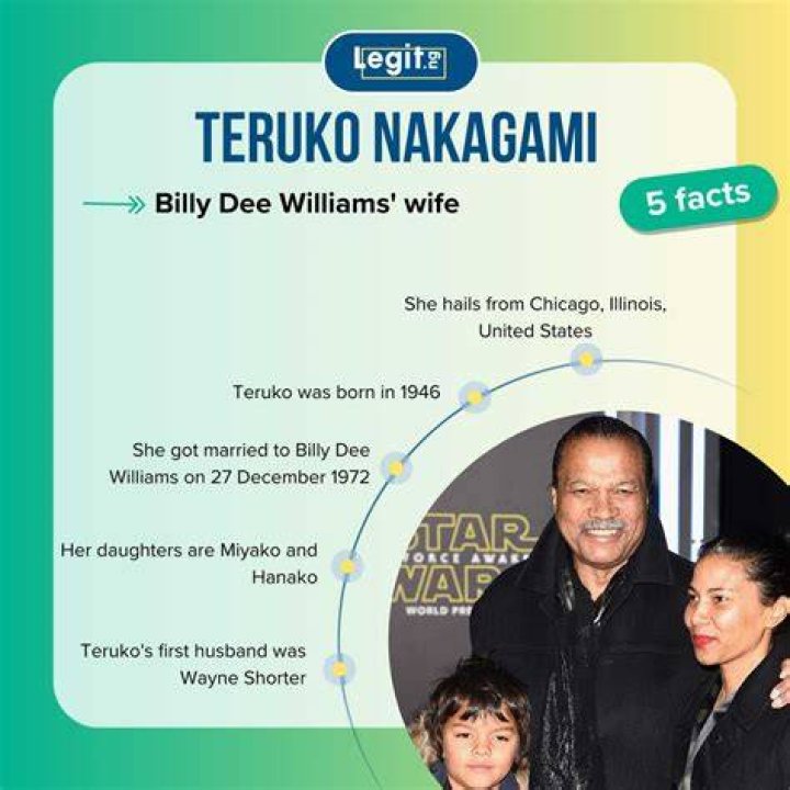 
Billy Dee’s current wife: Teruko Nakagami :Billy Dee’s Relationships 