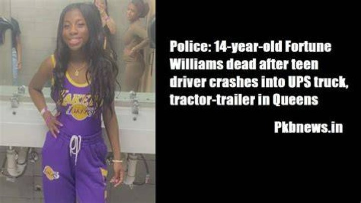 
Fortune Williams car accident: Unlicensed teen driver’s speeding car claims life of 14-year-old 