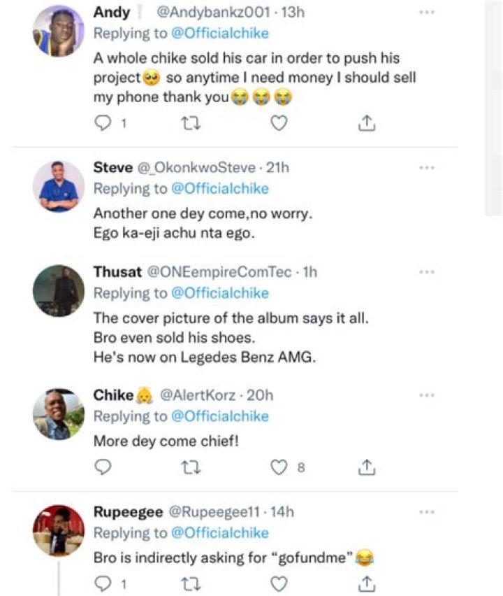 
‘Guy Man Even Sold His Shoes’ – Reactions As Chiké Admits Selling His Benz-GLE; Sparks Financial Struggle Rumour 