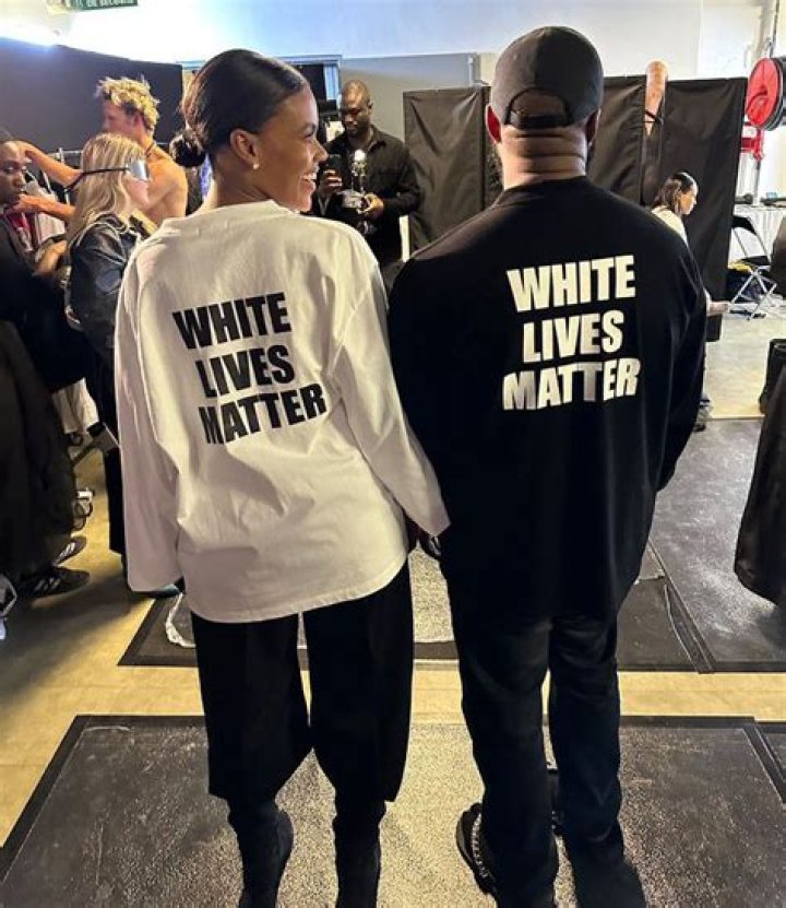 
Kanye West Wears ‘White Lives Matter’ Shirt at His Yeezy Season 9 Fashion Show in Paris 