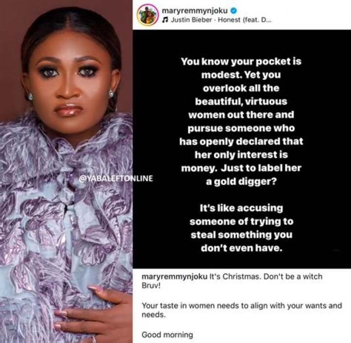 
Nigerians React As Mary Remmy Njoku Reveals The Cheapest Thing A Woman Can Receive From A Man 