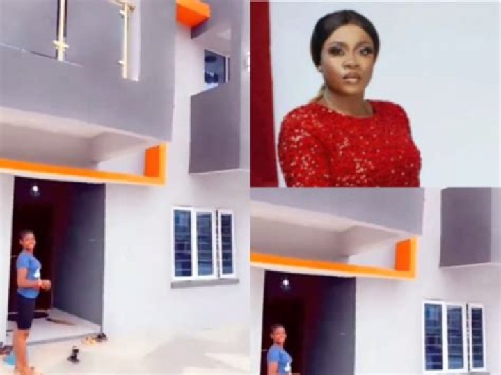 
Nollywood Actress Olayinka Solomon Splashes Millions of Naira on a New House 