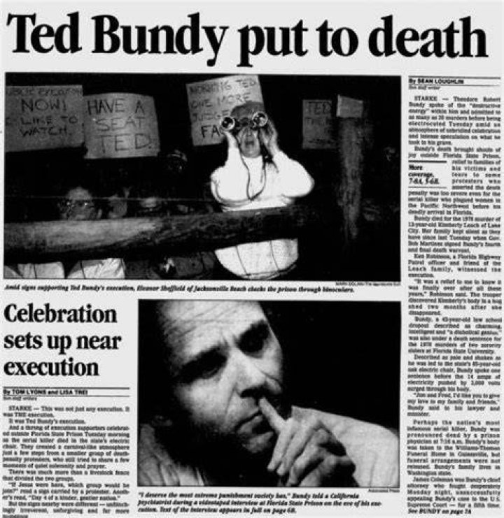 Ted Bundy Execution Photos-Explore Post Execution Details.