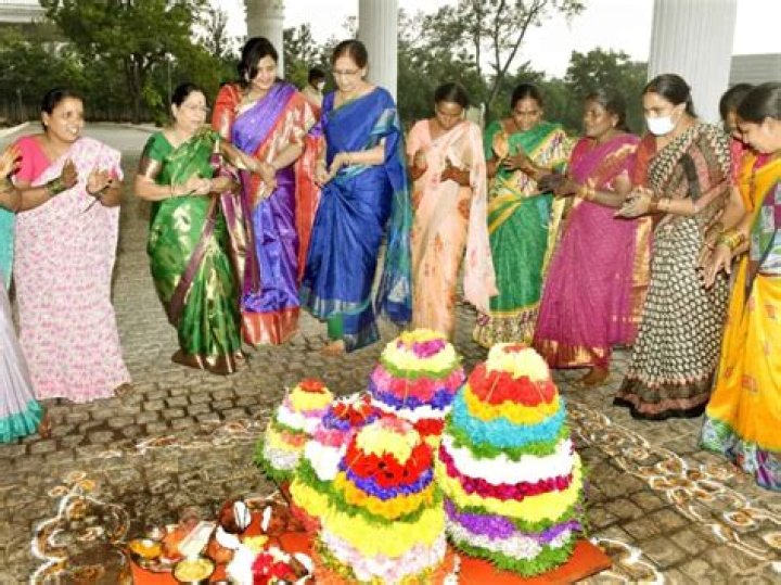 
Telangana’s state festival Bathukamma off to a colourful start 