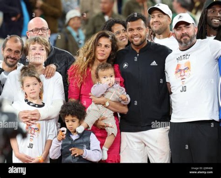 
Tennis Player Jo Wilfried Tsonga Wife Noura El Shwekh Age Difference and Family Photos 