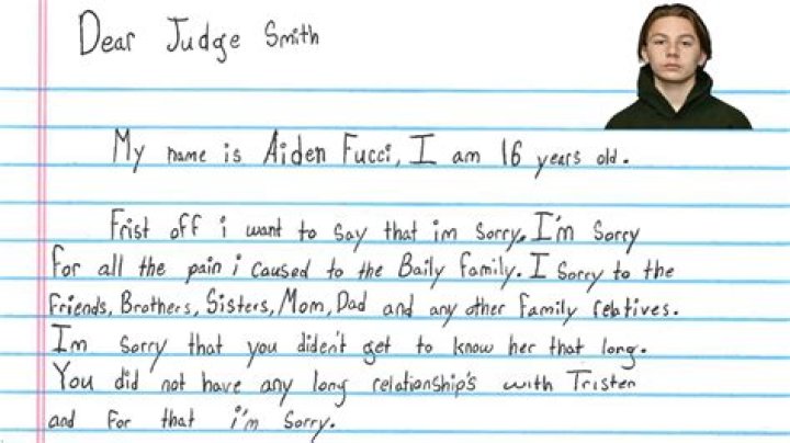 
Tristyn Bailey’s family’s statement before Aiden Fucci’s sentencing hearing 