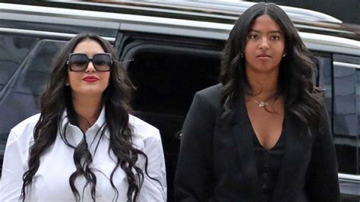 
Vanessa Bryant And Daughter Natalia Hold Hands Going Into Court For Kobe Bryant Photo Trial 