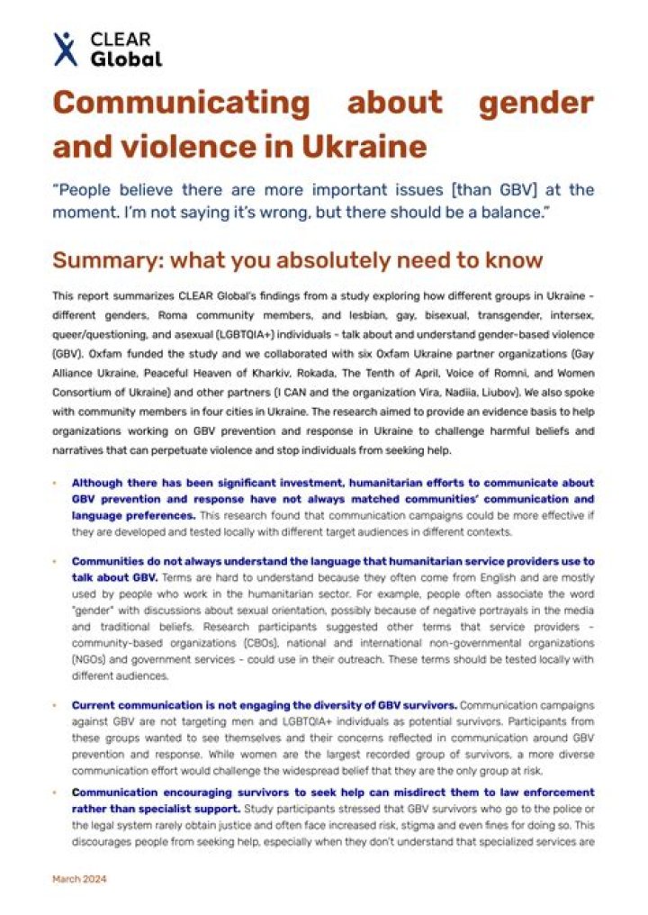 
War increased gender-based violence in Ukraine: UN policy paper 