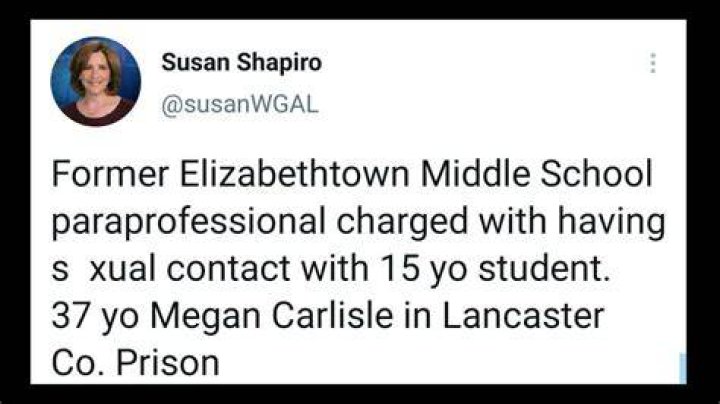 
What did Megan Carlisle do? Charges explored as Pennsylvania school monitor accused of sending inappropriate selfies to teen 