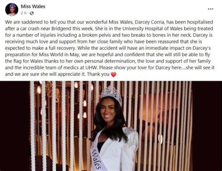 
What happened to Darcey Corria? Miss Wales hospitalized after horror crash, How is the beauty queen doing now? 