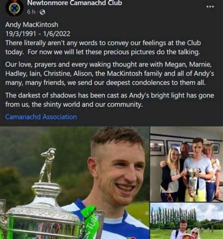 
Who Is Andy MacKintosh? Former Scotland Shinty Defender Dies At 31 
