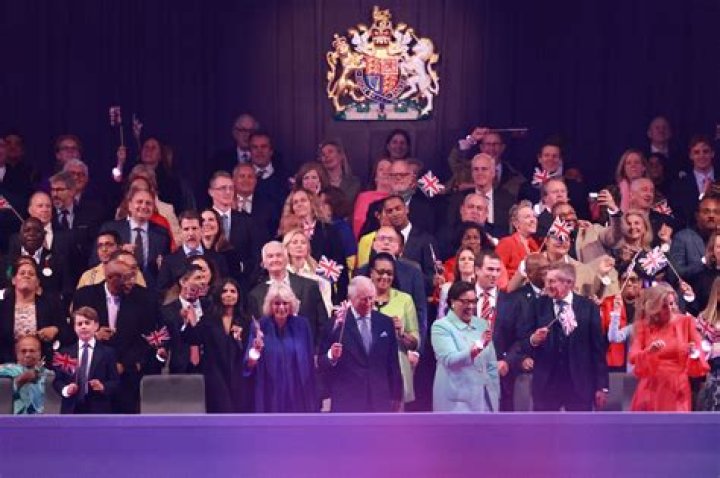 
Who sat next to King Charles at the Coronation concert? 